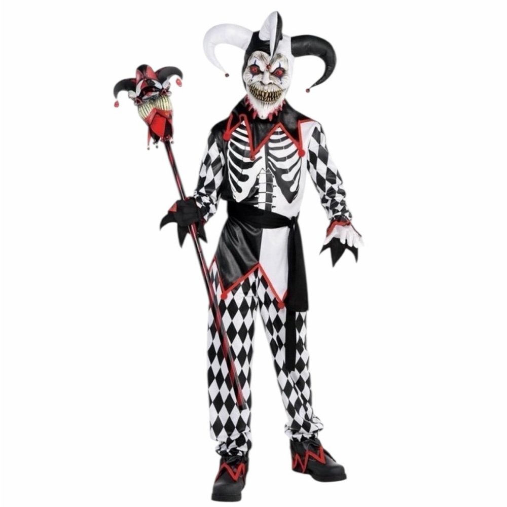 Suit Yourself Costume Co. Sinister Jester Costume - Size Boy Large